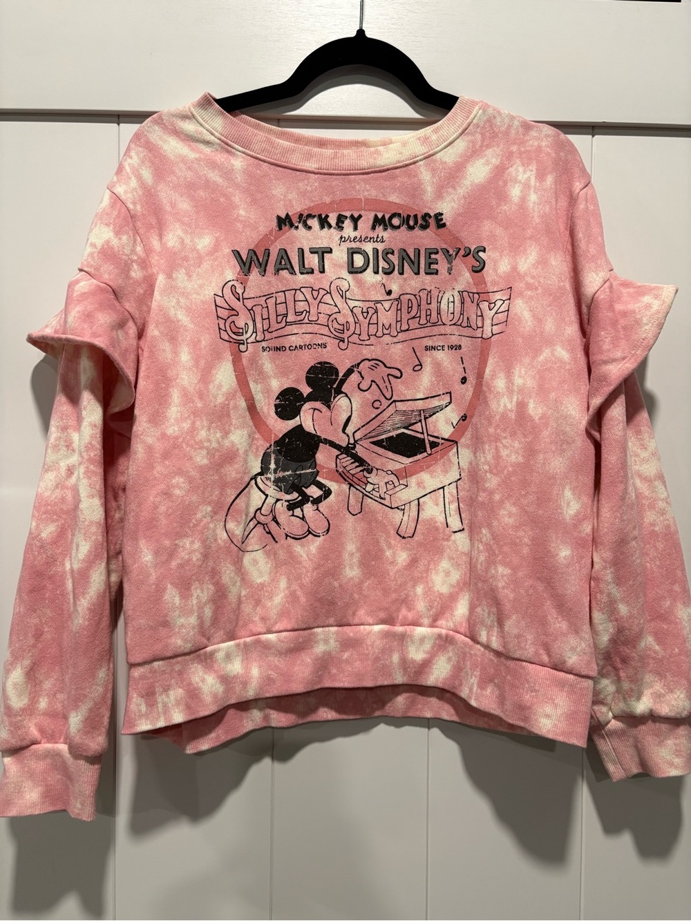 Disney Pink Tie-Dye Mickey Sweater